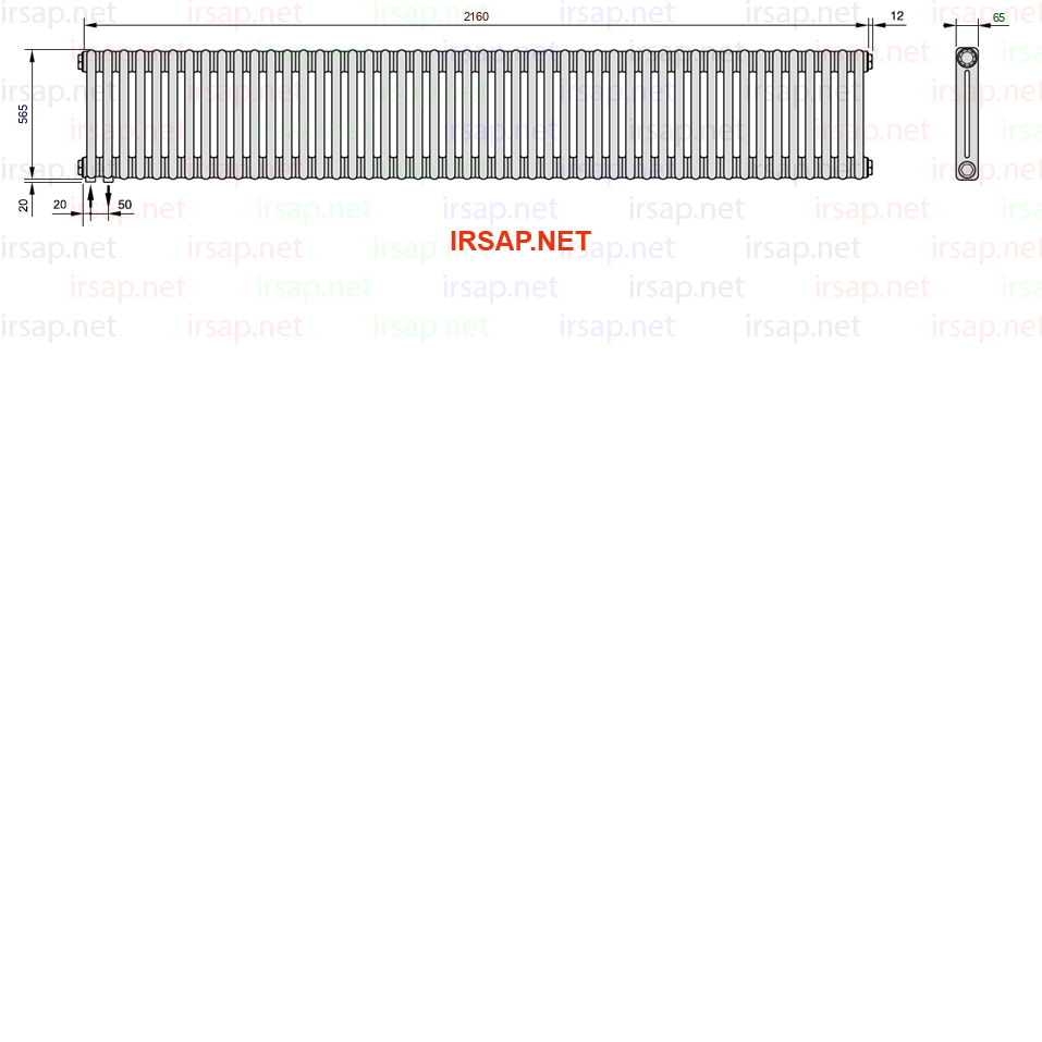Радиатор IRSAP Tesi 20565/48 T18 CL 01